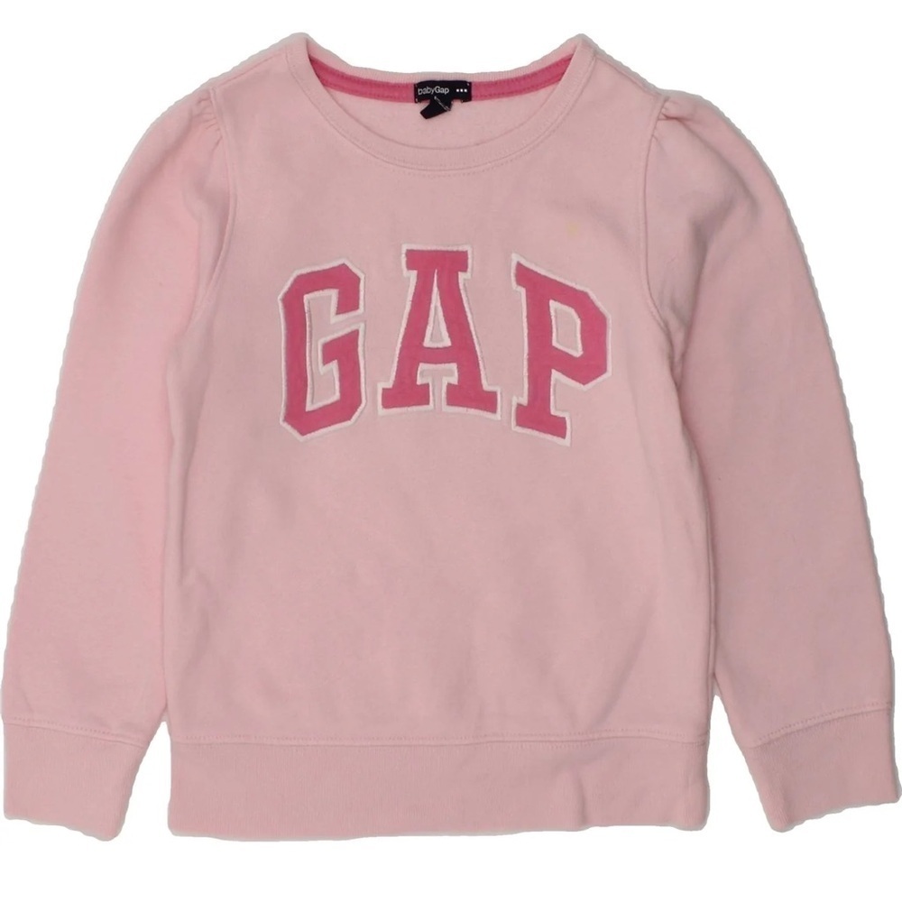 Baby Gap Crew Neck Pink Logo Sweatshirt